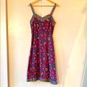 Floral silk Dress